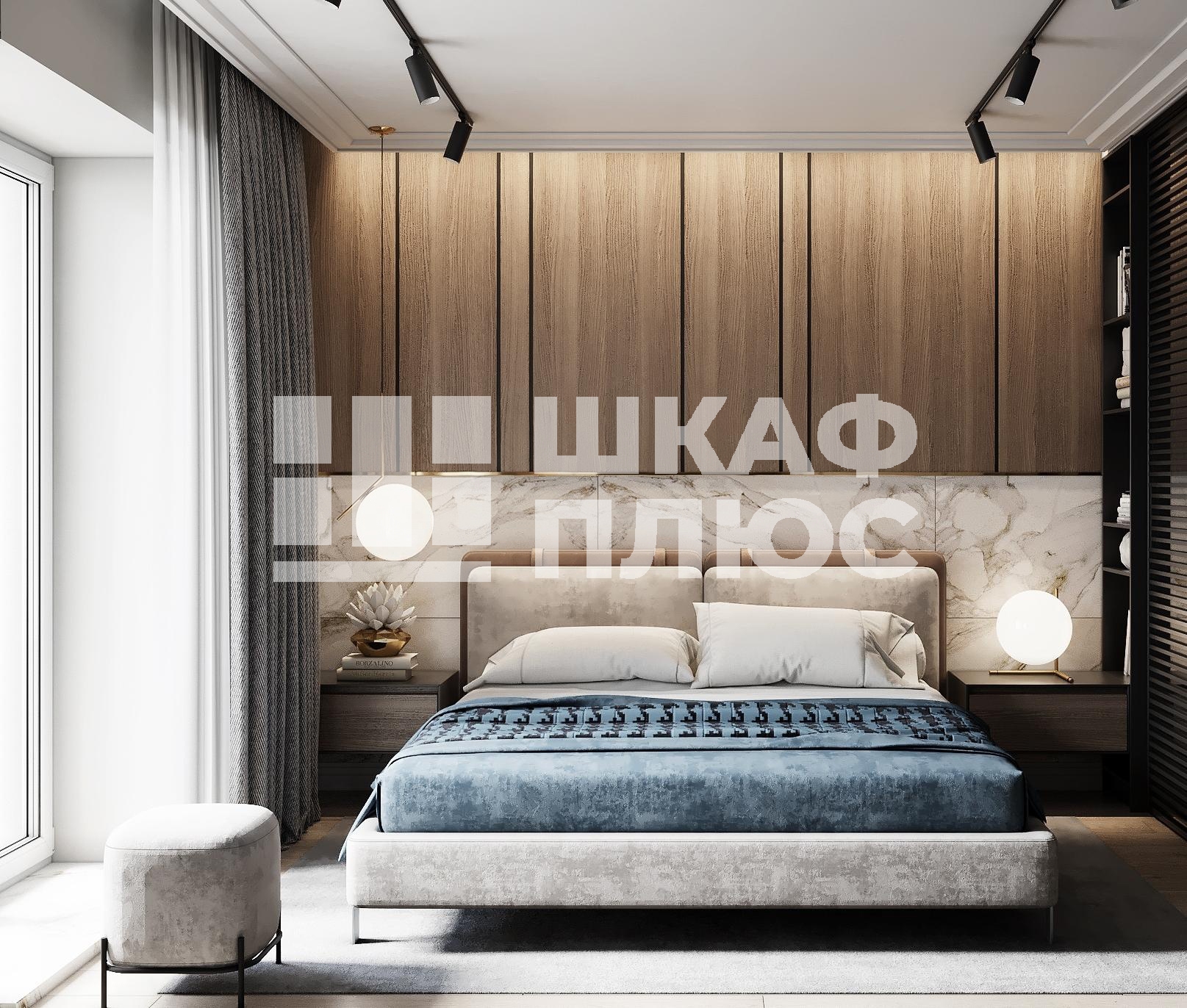 Маленькая спальня в современном стиле